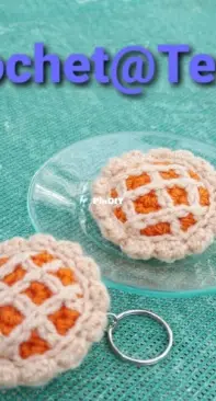 Crochet at Teris - Teri Hamilton - Pumpkin Pie Keychain - Free