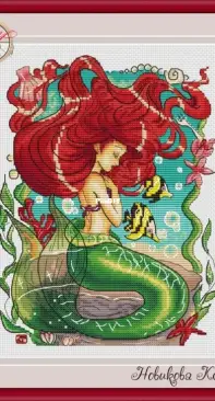 Redhead Mermaid by Ksenia Novikova XSD