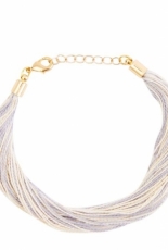 DMC Ecru and Grey Bracelet  - Free