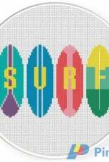 Daily Cross Stitch - Surf