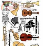 Jeanette Crews Designs One night Sleepers 435 - 38 Musical Instrument