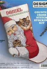 Design Works 5403 Santa with Cats Stocking