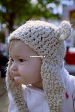 Mylas Knit Corner - Myla Vayner - Baby Bear Hat - Free