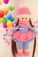 KettiKet Handmade - Vakulenko Katerina - Puppa baby in the hat- Russian - free