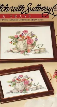 Sudberry House 46 Stitch With Sudberry - Tea Trays by Donna Vermillion Giampa PCS