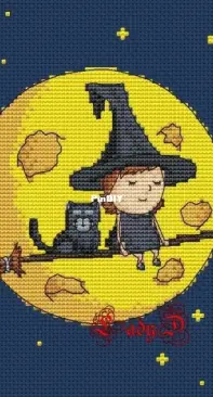 Art Stitch - LadyD - Little Witch by Daria Smirnova