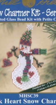 Mill Hill MHSC39 - Snow Charmer Kit Series II - Folk Heart Snow Charmer