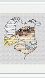 Pugs Series - Pug is the Cook by Katerina Besperstova XSD