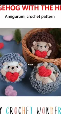 My Crochet Wonders - Marina Chuchkalova - Hedgehog with the Heart