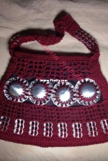 Crochet soda tabs purse
