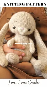 Polushka Bunny - Maria Ermolova - Small Knit Bunny - English, French