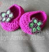 Kafilahs Crochet - Aznida- Simple Booties - FREE