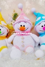 Dianas Kleiner Hakelshop - Diana Barthelmess - Snowman - Dutch