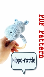 Imoccs - Nika Crochet Baby Pattern - Hippo Rattle