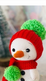 Havva Designs - Havva Unlu - Cute Snowman Marshmallow - Sevimli Kardan Adam Marshmallow - Turkish