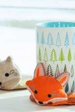 Brewer Inspires - Cuddly Critter Mug Rug Fox -  Machine Embroidery Pattern