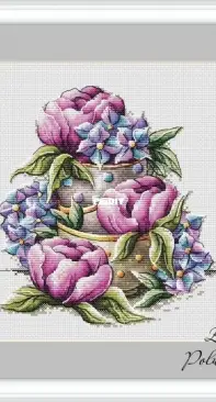 Flowers in Cups by Evgenia Poluektova XSD