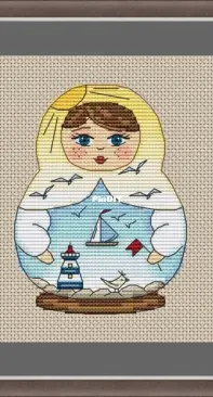 Funny Stitch - Sea Matryoshka by Lena Zachyotkina / Zachetkina / Лена Зачёткина