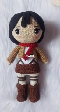 Coraline Button Eyed Amigurumi pattern by Aimy Fernandez