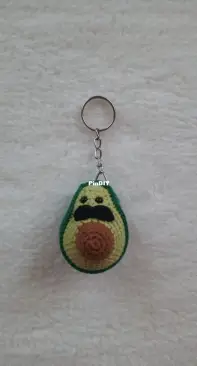 Mr avocado keychain