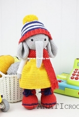 Tanaticrochet - Tatyana/Tatiana Kucherovska - Best friend Emma the elephant
