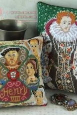 Sheena Rogers Designs-CC73-Mini Cushion  Queen Elizabeth I