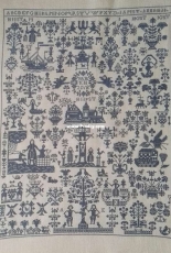 Permin of Copenhagen Antique Sampler Kit 1761 Chart -  Portugal