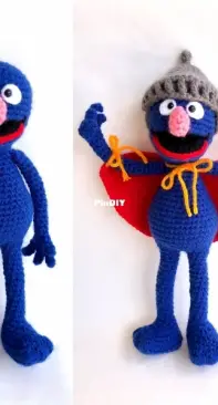 Amber Romano - Sesame Street Grover stuffed toy