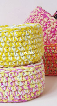Chinita crochet - Nadine - Crochet basket  - Cesto crochetero - Spanish - Free