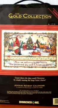 Dimensions - The Gold Collection 8532 Joyous Advent Calendar XSD