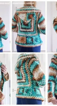 Annah Haakt - Anna Kost - Grannysquare Cardigan