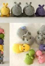 Suzanne Houghton - Crochet Hippo Family