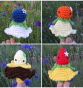Djonesgirlz - Fruity friends finger puppets ENG