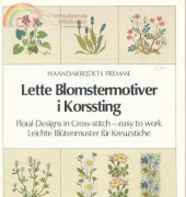 Haandarbejdets Fremme -  Lette Blomstermotiver i Korssting