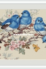 Blue Birds by Tomima Galina