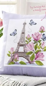Eiffel Tower in Spring by Lesley Teare from Cross Stitch Crazy 267 PCS + XSD