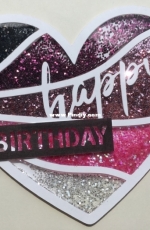 Glitter shaker birthday card