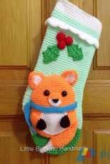 Little Bamboo Handmade Crafts - TS Min - Little Fox Christmas Stocking