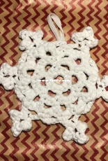 Crochet Bouquet - Snowflake Pot Holder - Free