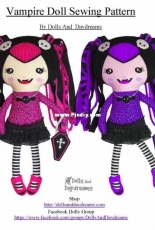 Dolls And Daydreams - Vampire Doll Sewing Pattern