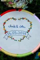 Embroidered wedding sample