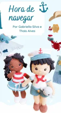 Gabiartistica e Encantos Crochê - Gabriella Lara Silva e Thais Alves  - Time to Sail - Hora de Navegar - Portuguese