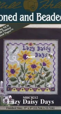 Mill Hill Buttoned & Beaded Kit Spring Series XI MHCB212 Lazy Daizy Days