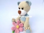 Dione Design - Veronika Maskova - Teddy with Flower - Czech
