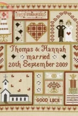 historical sampler Wedding patchwork