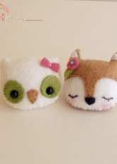 Gingermelon Design - Fox and Owl Brooches