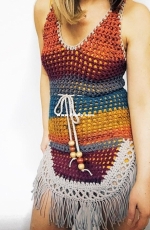 Cozy Creative Crochets - Heather Cummings - The Chakra Dress