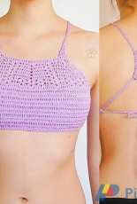 akari crochet patterns-melissa flores-The "Alondra" halter bikini top