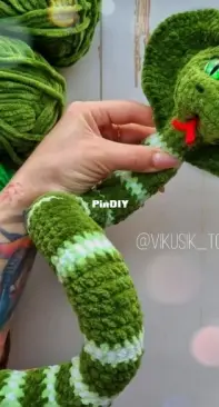 Vikusik_Toys - Victoria Kravchenko - Виктория Кравченко - Snake - Змейка - Russian