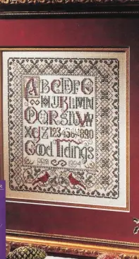 Cardinal sampler by Patricia Andrle XSD